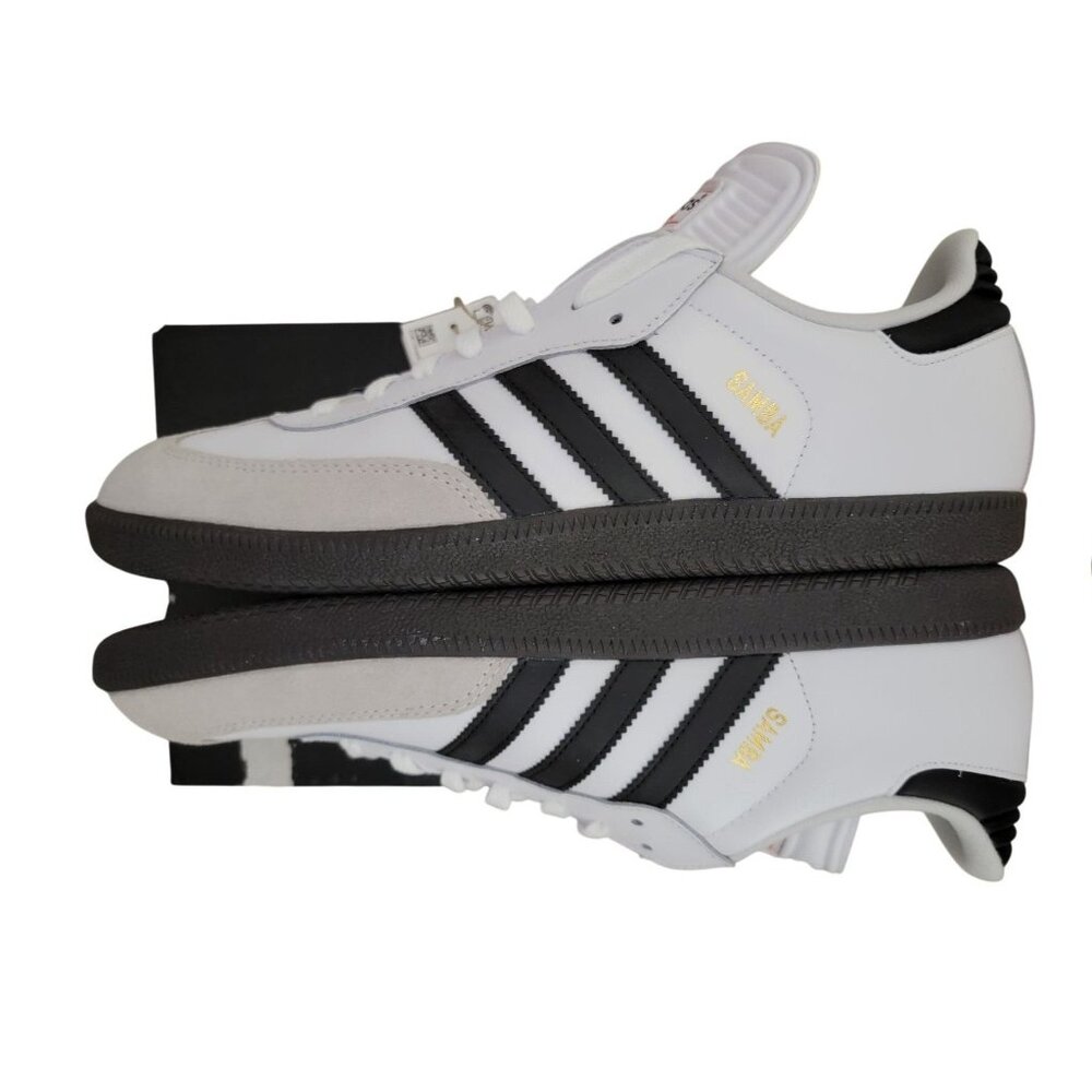 Adidas Samba Classic Mens Soccer Shoes Size 11.5 White & Black Leather - Picture 7 of 11